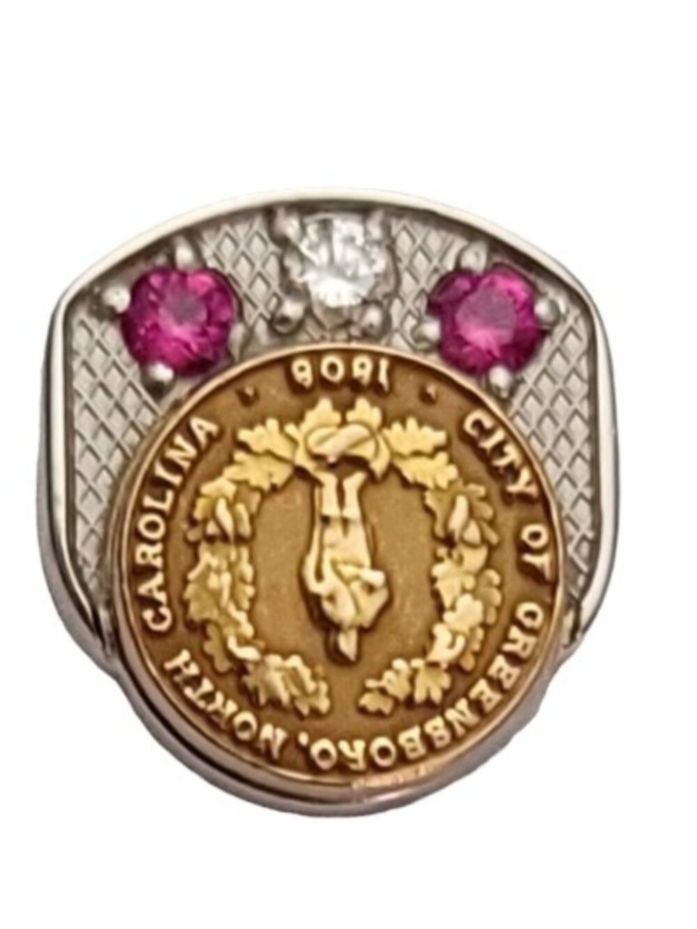 10K Yellow Gold City of Greensboro, North Carolina 1808 Lapel Tie Pin, E931
